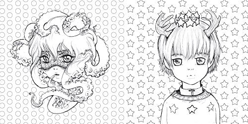 Pop Manga Coloring Book: A Surreal Journey Through a Cute, Curious, Bizarre, and Beautiful World