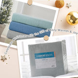 Comfort Spaces Cotton Flannel Sheets Queen Size, Ultra Soft Flannel Sheet Set with 14" Elastic Pocket , Breathable Warm Flannel Bedding, Grey Solid 4 Piece Comfort Spaces
