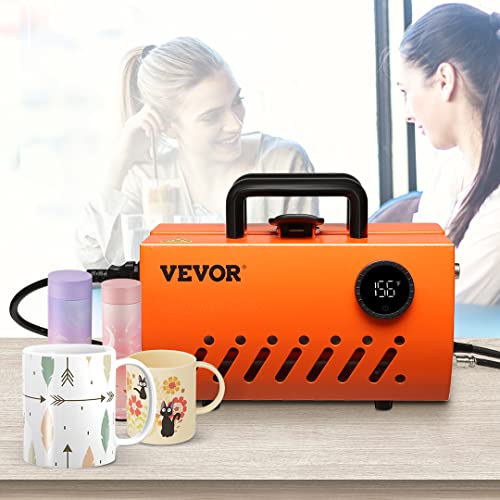 VEVOR Mug Heat Press, 30oz Tumbler Heat Press Machine, Sublimation Transfer 11-15oz 16-25oz 30oz Straight Skinny Tumblers, Cup Heat Press with Heat-Resist Gloves & Tape, DIY Ceramic Mugs Cups - WoodArtSupply