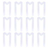 baotongle 12 Pieces Unisex Graduation Stole Sublimation Blank Graduation Stole Plain Graduate Honor Stole 70 Inches(12, White, 70x4.7inches) baotongle
