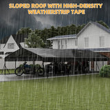 20x40 ft Metal Carport Kits with Galvanized Steel Roof, Heavy Duty Metal Roof Carport with Enhanced Base, TallMetal Carports Kits Garage for Tractors, Pickup, Boat, Car GarveeLife