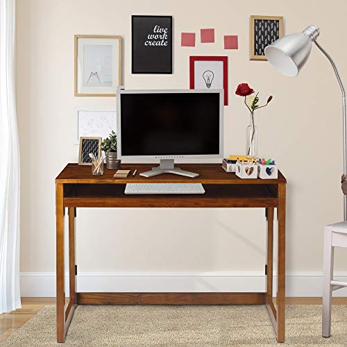 Casual Home Folding Desk with Pull-Out & USB Ports Casual Home