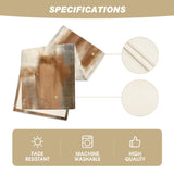 Artoid Mode Brown Abstract Modern Art Table Runner, Seasonal Farmhouse Style Kitchen Dining Table Decoration for Home Party Decor 13x72 Inch Artoid Mode