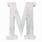 Extra Large Wood Decor Letters Wood Distressed White Letters DIY Block Words Sign Alphabet Free Standing Hanging for Home Bedroom Office Wedding Party (M) N\A