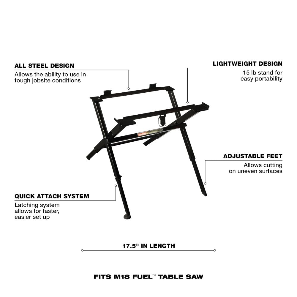 Milwaukee Electric Tools 48-08-0561 Folding Table Saw Stand - WoodArtSupply