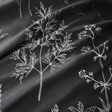 Love's cabin King Size Comforter Set Black - King Comforter Set, 3 Pieces Cute Floral Bedding Sets for All Seasons,1 Soft Reversible Botanical Flowers Comforter and 2 Pillow Shams Love's cabin