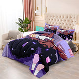 FJKJHKGJ African Black Girl Twin Bedding Set, Twin Bed Bedding for Kids Black Girl Comforter Set, 1 Comforter + 1 Pillowcase FJKJHKGJ