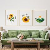 Louise Maelys Embroidery Kits for Beginners,Cross Stitch Kit for Adults,DIY Needlepoint with Bee Sunflower Pattern-Bee Happy