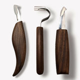 10Pcs Wood Carving Knife Set Beginner Kit, Convenient Tools Set Cut Resistant Gloves Spoon Carving Hook Knife, Wood Carving Whittling Knife, Chip Carving Detail Knife Sandpaper for Woodworking Rvetol