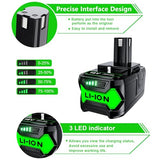 TURPOW 2Pack 7.0Ah Replacement for Ryobi 18V Lithium Battery Compatible with Ryobi 18 Volt ONE+ Plus P107 P108 P102 P103 P104 P105 P109 P122 Cordless Tools TURPOW