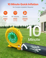 VEVOR Inflatable Nightclub, 16.4 x 13.1 x 12.5 ft Inflatable Party Tent with 680W Blower & Sandbag, Ventilated Blow up Night Club with 2 Windows, Air Cube House for Event Birthday Wedding Party VEVOR