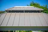 Sojag Outdoor 10' x 10' Monaco Hardtop Double Roof Gazebo Outdoor Sun Shelter, Champagne Sojag