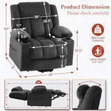 Neioml 3 Motor Large-Wide Lift Chair, Infinite Position, 180° Lay Flat, Power Lift Chairs Recliners for Elderly Big and Tall, Massage & Heat, Extended Footrest (Grey, Large Wide)