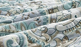 Grand Linen 3 Piece Oversized Lightweight All-Season Paisley Design Quilt Set, King Size, 115” Wide x 95” Long, Soft Microfiber Bedspread with 2 Shams, Blue, Grey and Brown Colors, Reversible Coverlet Grand Linen