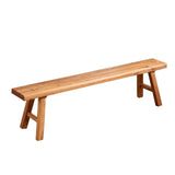 ZPrestiCraftbl 31.5in Wood Bench Indoor – Rustic Farmhouse Entryway Bench, Skinny Bench Design, Made of Extra-Thick Solid Wood, Perfect for Dining Room, Hallway, or End of Bed ZPrestiCraftbl