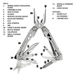 Gerber Gear Suspension-NXT 15-in-1 EDC Multi tool with Pocket Knife, Needle Nose Pliers and Wire Stripper Tools, Gifts for Men, Survival and Camping Gear, Stainless Steel GERBER