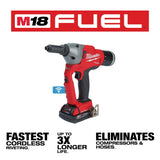 Milwaukee M18 Fuel ONE-Key 18-Volt Lithium-Ion Cordless Rivet Tool Kit Milwaukee
