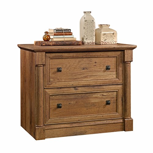 Sauder Palladia File Cabinet, Vintage Oak finish - WoodArtSupply