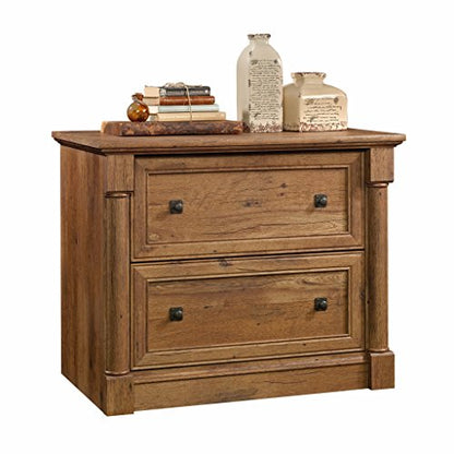 Sauder Palladia File Cabinet, Vintage Oak finish - WoodArtSupply