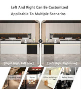 Modern L-Shaped Reception Desk, Front Office Reception Counter for Lobby, Office, SOHO, Retail Stores – Modern Peception Desk,Durable & Easy to Install Generic