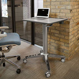 Ergotron – LearnFit Mobile Standing Desk, Adjustable Height Small Rolling Laptop Computer Sit Stand Desk with Wheels for Classroom, Office, Medical or Home Use – Adjusts from 33 to 49 Inches – Grey Ergotron
