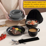 Berglander Camping Mess Kits for 2 Person, Silverware Set Spoons Forks Knives, Camping Essentials Gear, Accessories for Travel, Picnic, Outdoor, Easy to Carry and Clean Berglander
