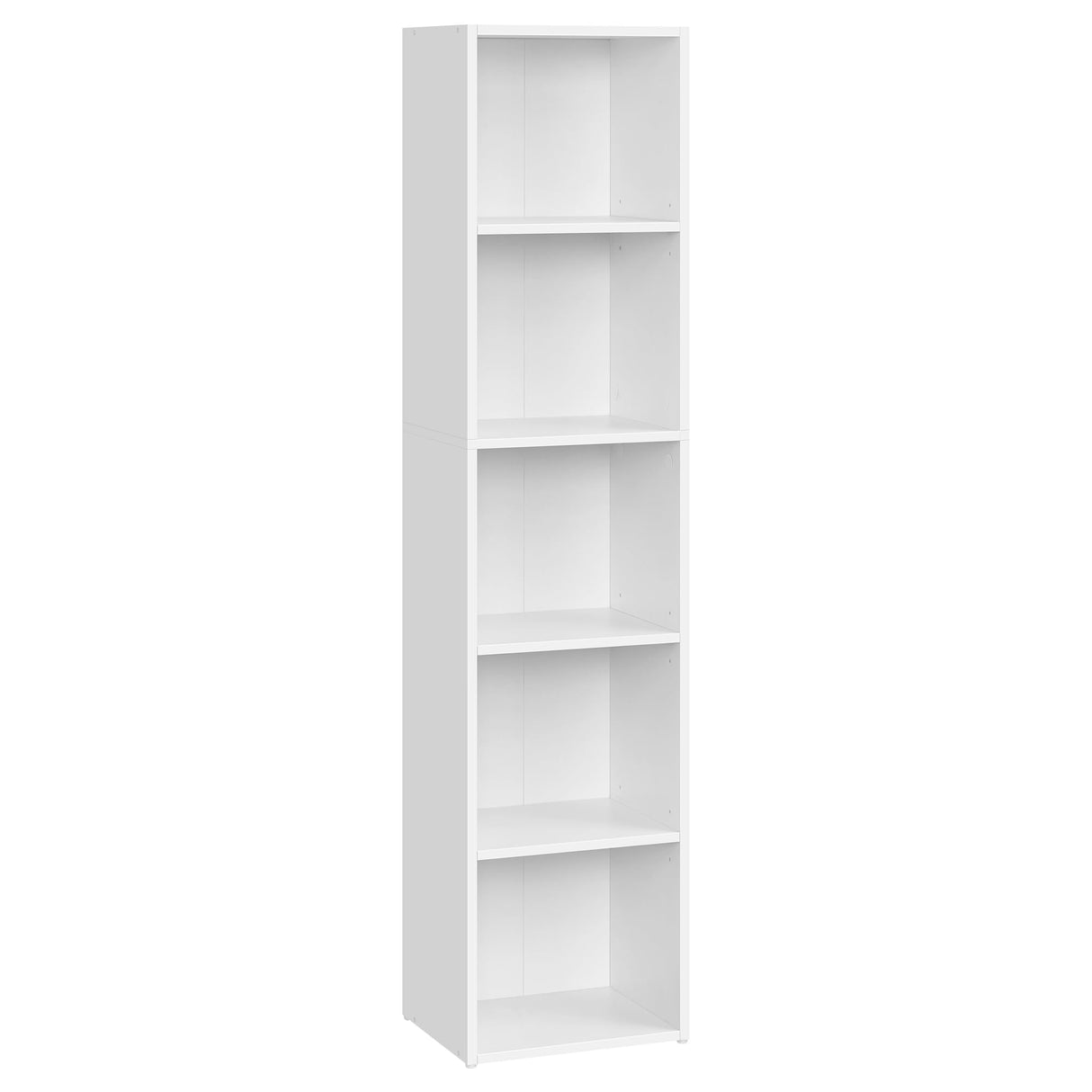 VASAGLE Custos Collection - Bookshelf, 5-Tier Bookcase, Book Shelf, Open Storage Shelf, 9.4 x 11.9 x 52.8 Inches, for Living Room, Home Office, Dinning Room, Cloud White ULBC419W01 VASAGLE