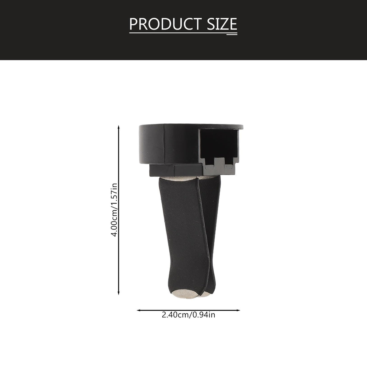 100pcs Air Outlet Clip Vent Clips, Automatic Air Freshener Car Air Conditioner Clips for Home Air Vent Clips Sublimation Air Fresheners Blanks (Black) MHFOOU