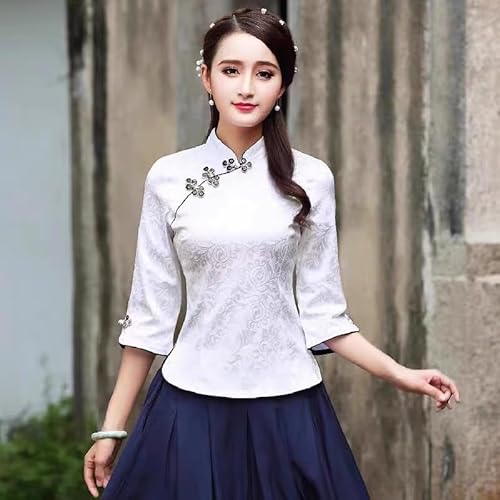 Chinese womens short suit Han spring and summer twopiece set of tea S2 top single piece L ChenKongHai