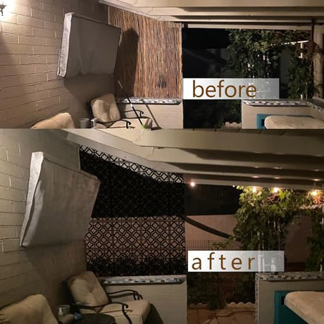 Stepstall 12 Pcs PVC Hanging Room Divider,Thick Decorative Flower Design Room Divider Partitions Panel Screen for Decorating Bedroom Dining Kitchen Office Studio Restaurant Hotel Decor Stepstall