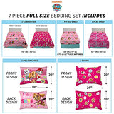 Paw Patrol Girls Kids Bedding Super Soft Comforter And Sheet Set With Sham, 7 Piece Full Size, (Official) Nickelodeon Product By Franco Franco