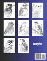 North American Songbirds: Coloring Book for Adults Majosta