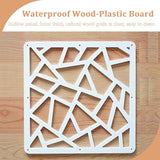 Hanging Room Divider Panel, Hanging Wall Divider Room Partition 28 Pieces Wood-Plastic Panel Screen Home Office Decoration(Natural) OWUSUH