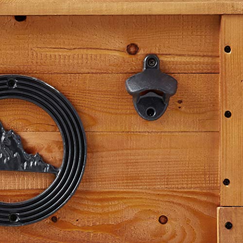 Rustic Outdoor Beverage Cooler for Patio - 45 Qt. - Rustic Brown BACKYARD EXPRESSIONS PATIO · HOME · GARDEN