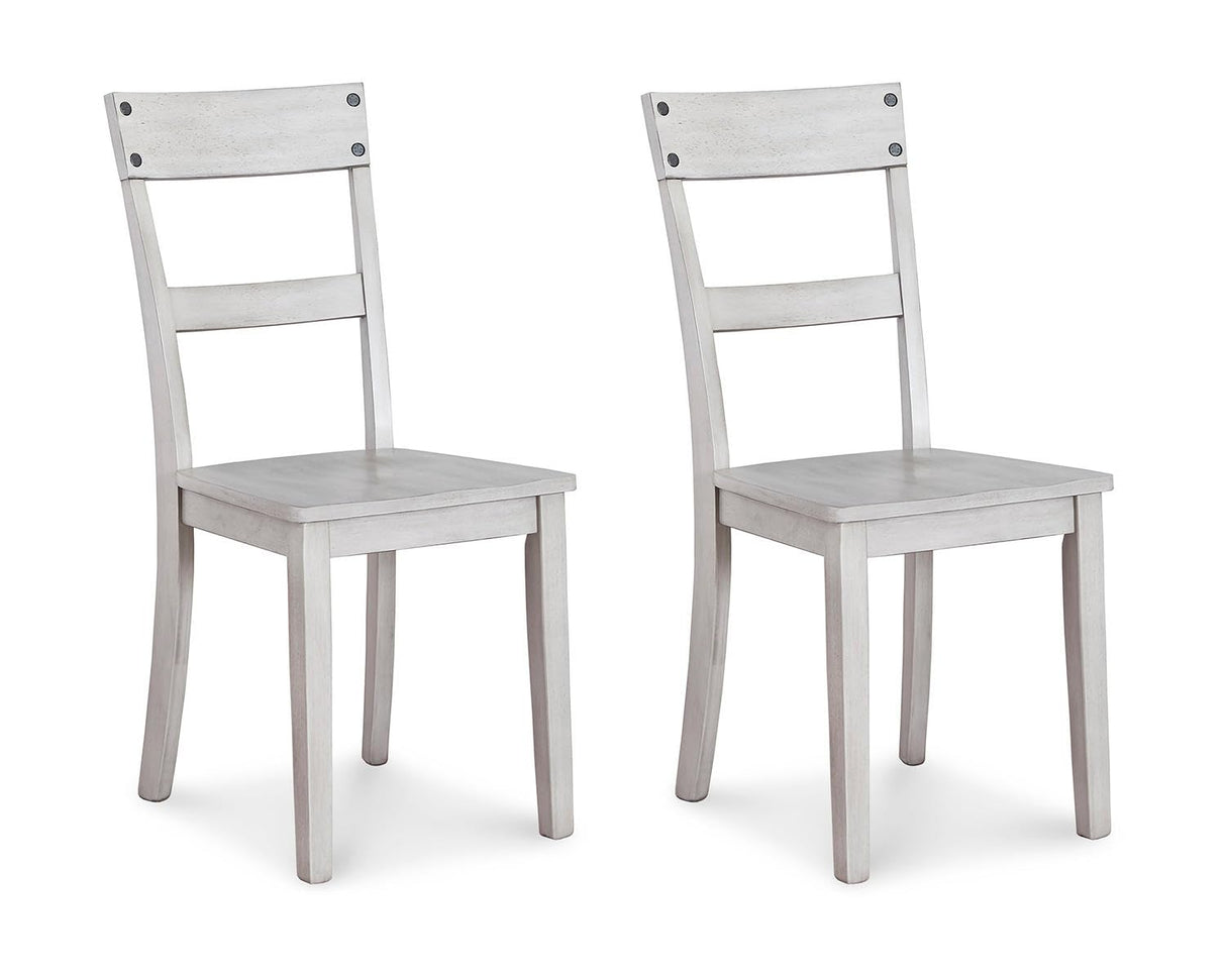 Signature Design by Ashley Loratti Modern Farmhouse 18" Weathered Wood Dining Chair, 2 Count, Gray Signature Design by Ashley