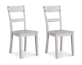 Signature Design by Ashley Loratti Modern Farmhouse 18" Weathered Wood Dining Chair, 2 Count, Gray Signature Design by Ashley