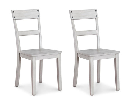 Signature Design by Ashley Loratti Modern Farmhouse 18" Weathered Wood Dining Chair, 2 Count, Gray Signature Design by Ashley