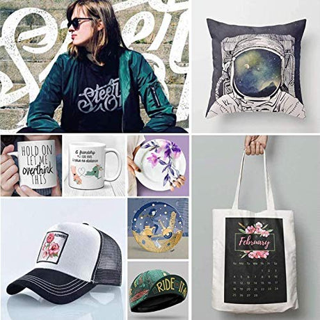 Heat Press 8 in 1 Heat Press Machine 38X30cm, Combo Heat Press Machine for T-Shirt Hat Cap Mug Plate, Multifuctional Heat Transfer Machine for T-Shirt Mug Hat Plate Transfer Printer YAOBAO