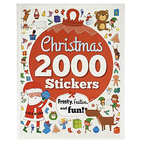 2000 Stickers Christmas Activity and Sticker Book for Kids Ages 3-7 - Puzzles, Mazes, Coloring, Dot-to-Dot, And More! (2000 Sticker Activity Books) - WoodArtSupply