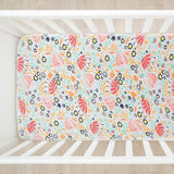 HonestBaby Unisex-Baby Fitted Crib Sheets Set Standard Mattress, 100% Organic Cotton Baby Boys, Girls, Neutral, 1 Pack - Kentucky Blue, One Size HonestBaby
