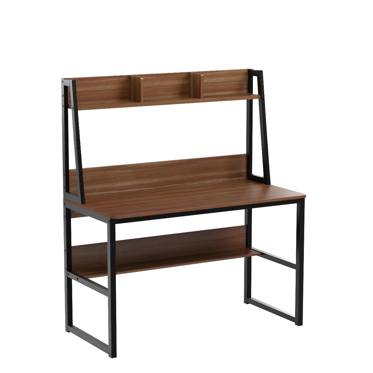 Tribesigns 47-Inch Computer Desk with Hutch and Bookshelf - Space-Saving Home Office Solution - WoodArtSupply