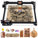 Laser Engraver, Ortur Laser Master S2 LU2-2, 2100mW Laser Cutter and Engraver CNC Machine for DIY, Wood, Leather, etc. (390*410mm), Laser Class 4 Ortur