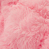 FOPPA Fluffy comforters Cover Twin Size - Ultra Soft Plush Pink Bedding Sets 2 Pieces (1 Faux Fur Comforter Cover + 1 Fuzzy Pillow case) Girls Shaggy Pink Twin Bed Set (Light Pink, Twin) FOPPA