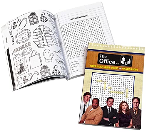 The Office Word Search, Quips, Quotes & Coloring Book (Coloring Book & Word Search) WoodArtSupply