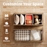 YESHOMY 31.5 inch Farmhouse Coffee Table, Coffee Tables for Living Room, Center Table with Flip-Top Lids, Large Storage Space (Brown) YESHOMY