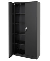 GarveeHome Metal Storage Cabinet with Lock, Steel Tool Cabinet with 4 Adjustable Shelves and 4 Adjustable Feet,Storage Organization for Home, Garage, Office, Shop 71" H GarveeHome