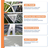 12 x 7.2 FT Garden Dome Tent, Outdoor TPU Greenhouse for 4-8 Person, Greenhouse Garden Tent with Window, Waterproof Clear Dome Tent Suitable for Camping, Party, Wedding, Christmas Yorkgargen