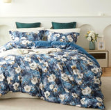 Cupocupa King Size Comforter Set - Floral Boho Bedding Comforter Set, Soft Reversible Botanical Comforters 3 Pieces 2 Pillow Shams for King Size Bed, Aesthetic Bedding. Cupocupa