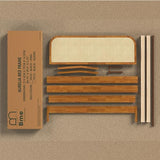 Bme Aurelia King Solid Wood Bed Frame with Rattan Headboard – Bohemian & Mid Century Modern Luxury Bme