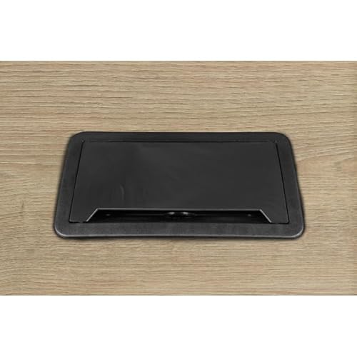 Regency Legacy 18 ft Racetrack Laminate Conference Table with 2 Charging Ports- Noble Oak Regency Seating